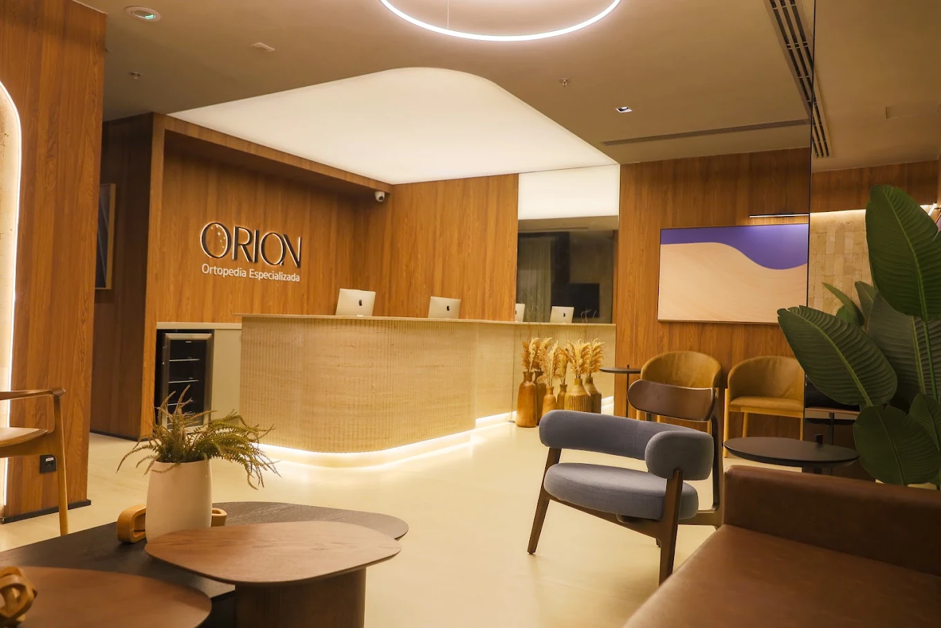 Recepção da Orion Ortopedia Especializada, no Santos Dumont Medical Center — Lago Sul, Brasília